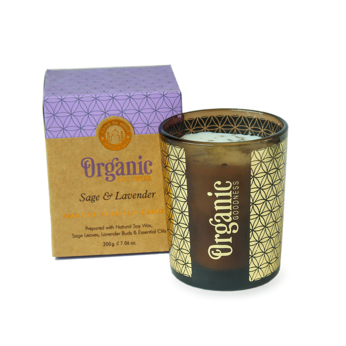 Sage & Lavender Organic Smudge Candle