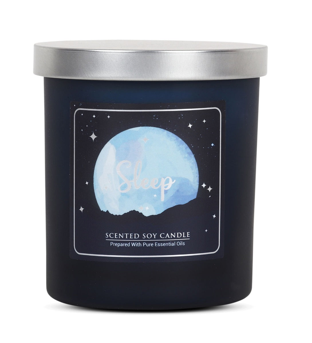 Aromatherapy Sleep Scented Candle by Song of India — candle fragrance and label detail