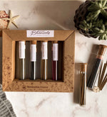 40 Botanical Aromatherapy Bambooless Incense with Ceramic by Song of India — incense sticks or cones packaging detail