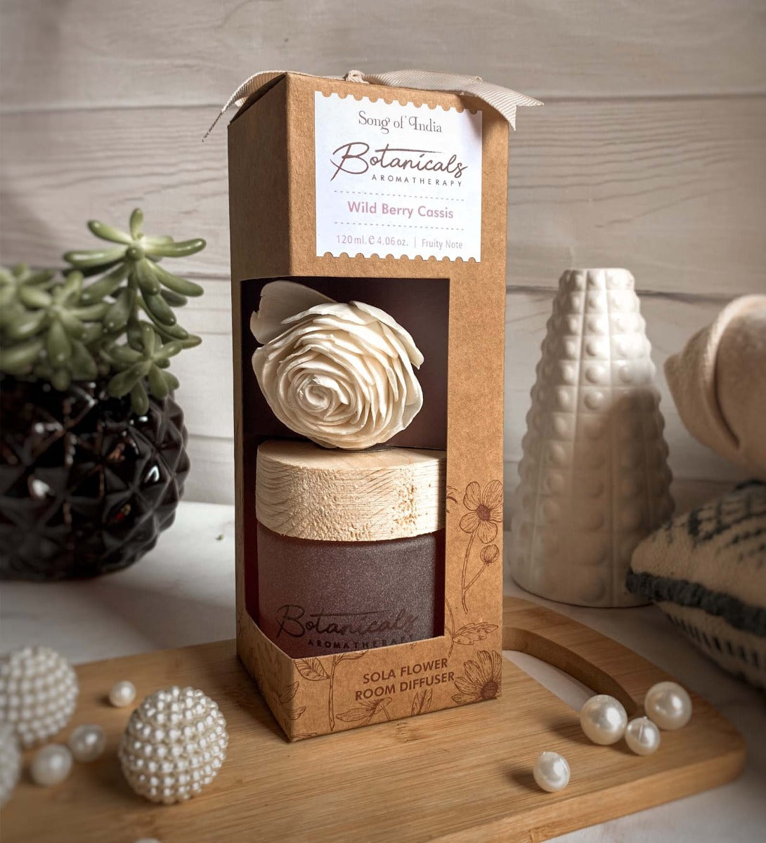 Wild Berry Cassis Sola Flower Diffuser by Song of India — primary sola flower diffuser product image