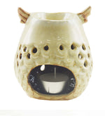 Cream Colored Owl Ceramic Burner by Song of India — product packaging detail