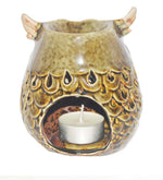 Green Colored Owl Ceramic Burner by Song of India — product packaging detail