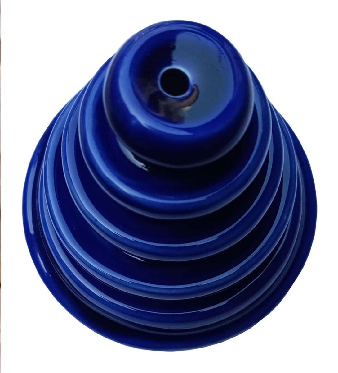 Temple design Blue Round Smoke Backflow Cone Burner by Song of India — primary product image