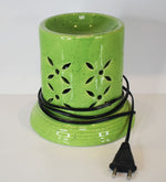 Cylindrical Podium Leaf Cut Electric Ceramic Burner by Song of India — primary product image