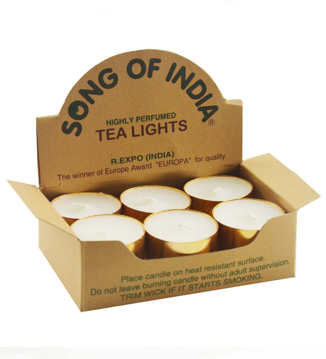 12 Tea Light Unscented Candles by Song of India — primary product image