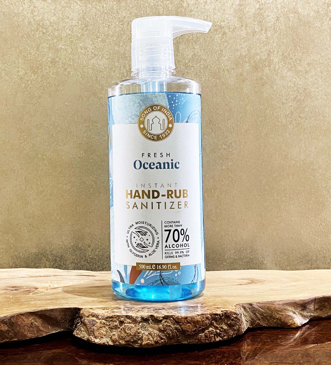 Oceanic Instant Hand Sanitizer Alcohol Based, 500 ml by Song of India — primary product image