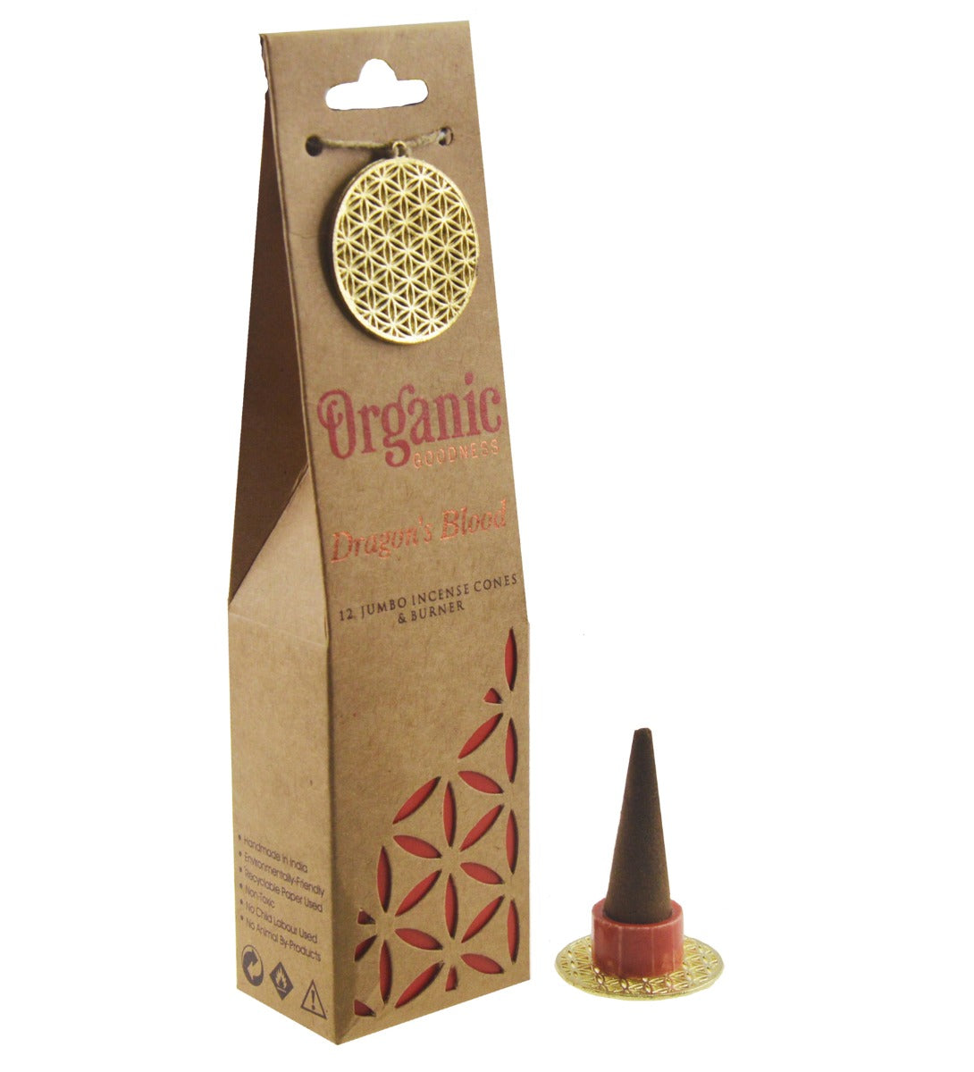 Dragon's Blood Organic Incense Cones by Song of India — primary incense product image