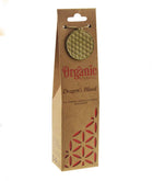 Dragon's Blood Organic Incense Cones by Song of India — burning incense atmosphere detail