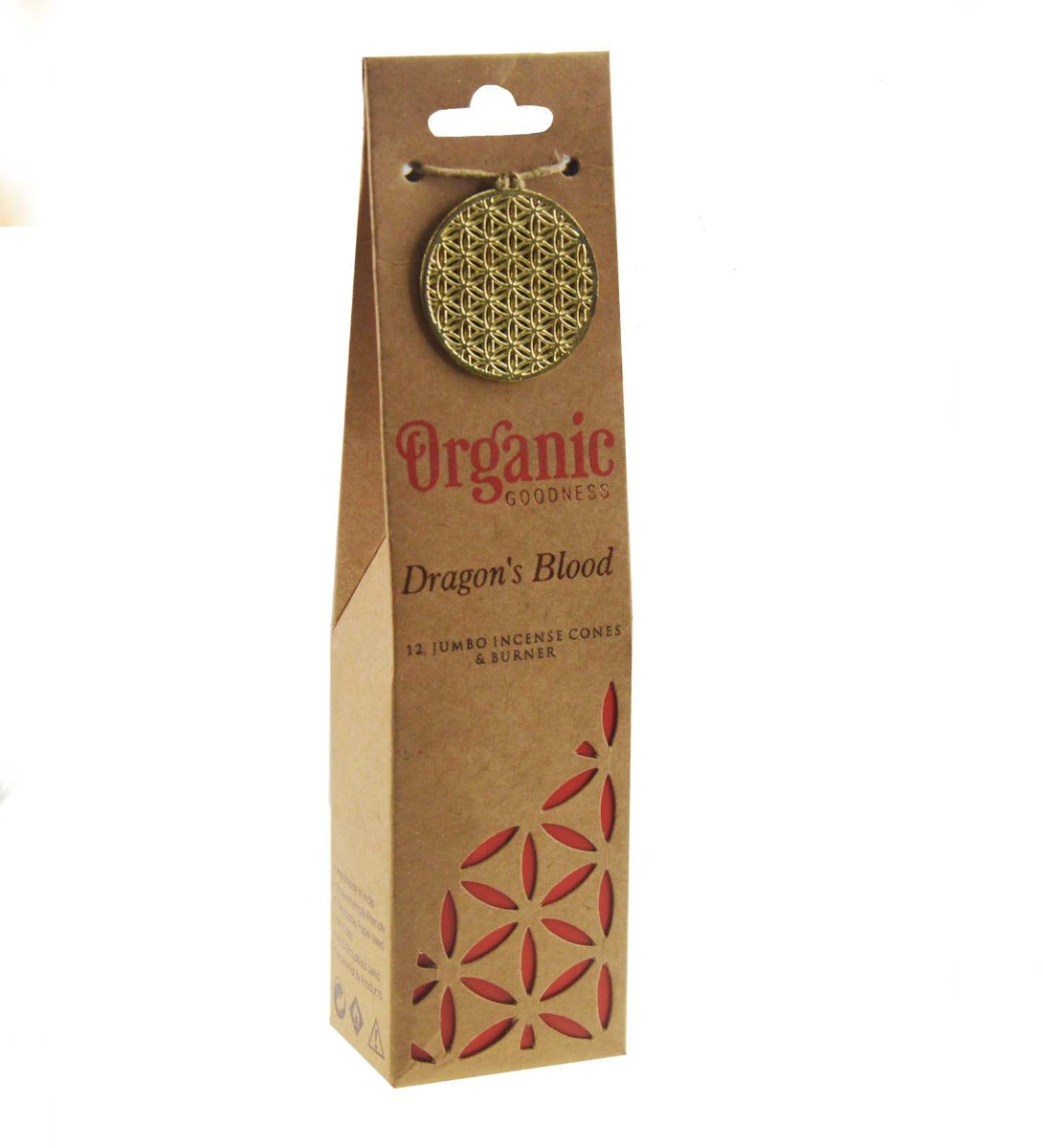 Dragon's Blood Organic Incense Cones by Song of India — burning incense atmosphere detail
