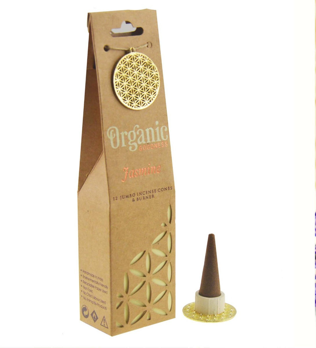 Jasmine Organic Incense Cones by Song of India — primary incense product image