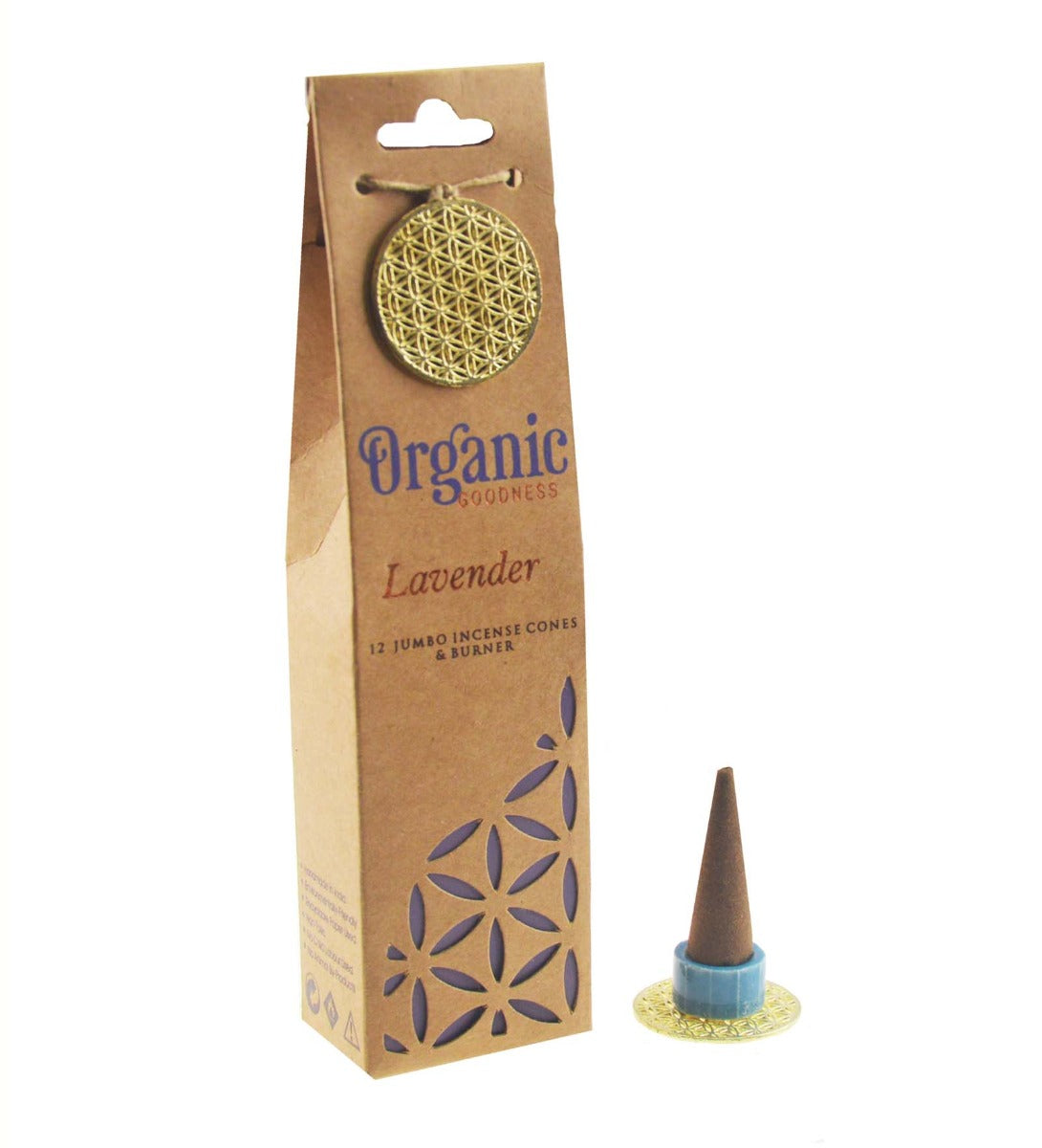 Lavender Organic Incense Cones by Song of India — primary incense product image