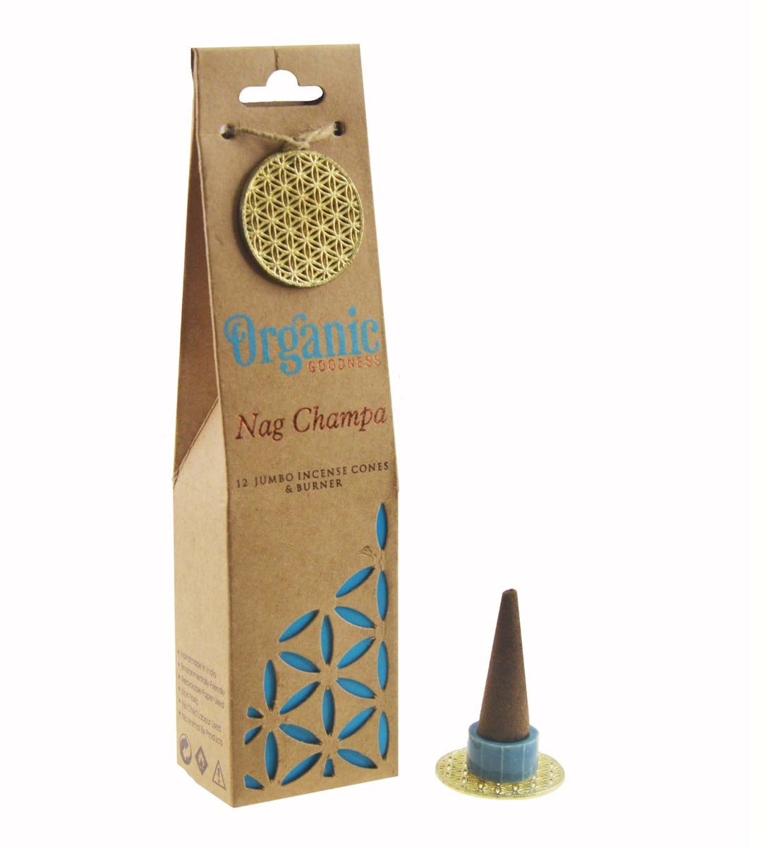 Nag Champa Organic Incense Cones by Song of India — primary incense product image
