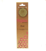 Rose Organic Incense Cones by Song of India — incense sticks or cones packaging detail
