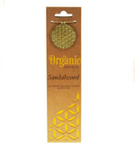 Sandalwood Organic Incense Cones by Song of India — incense sticks or cones packaging detail