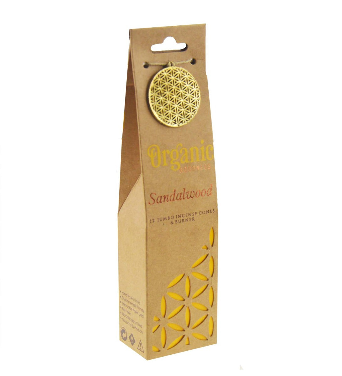 Sandalwood Organic Incense Cones by Song of India — burning incense atmosphere detail