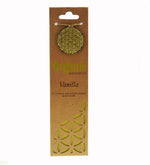 Vanilla Organic Incense Cones by Song of India — incense sticks or cones packaging detail
