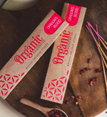 Dragon's Blood Organic Incense Sticks by Song of India — incense sticks or cones packaging detail