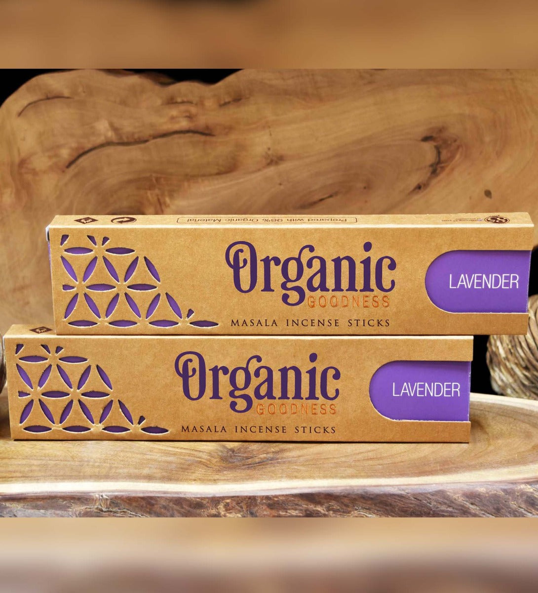 Lavender Organic Incense Sticks by Song of India — incense holder and ritual detail