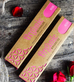 Rose Organic Incense Sticks by Song of India — incense sticks or cones packaging detail
