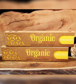 Sandalwood Organic Incense Sticks by Song of India — incense sticks or cones packaging detail