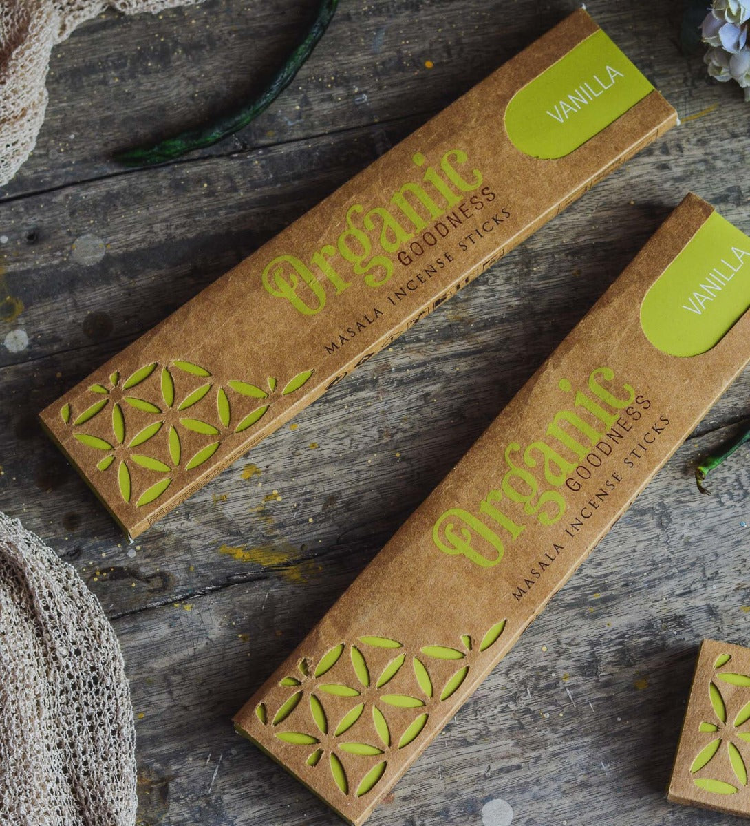 Vanilla Organic Incense Sticks by Song of India — primary incense product image