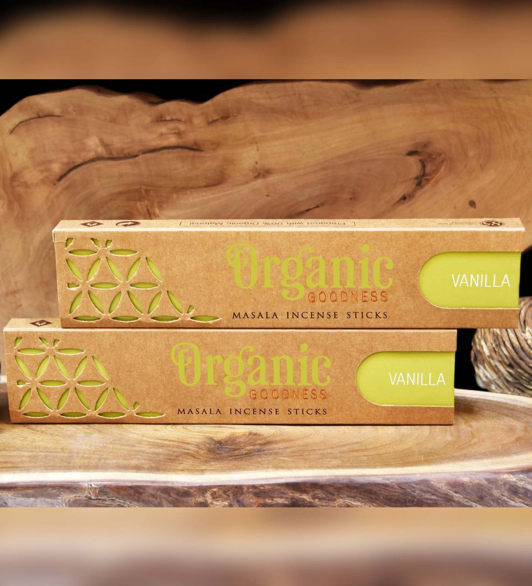 Vanilla Organic Incense Sticks by Song of India — incense holder and ritual detail