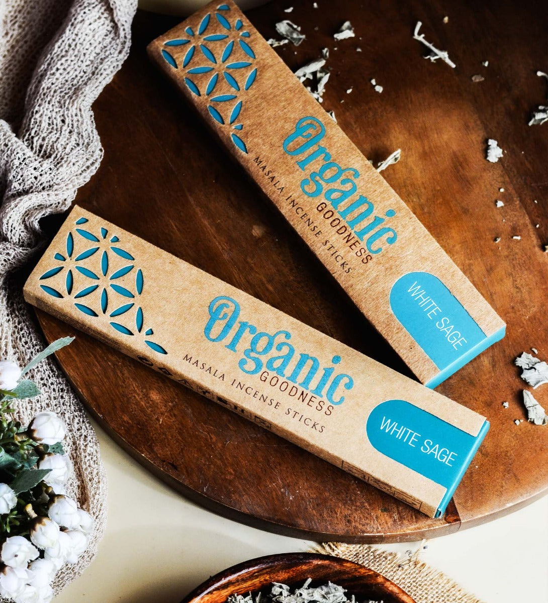 White Sage Organic Incense Sticks by Song of India — primary incense product image