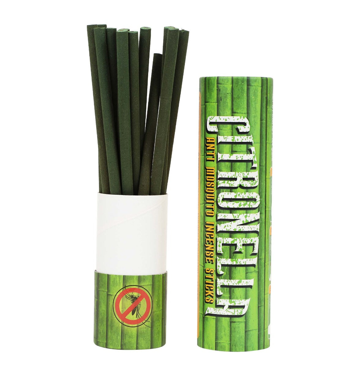Citronella - Anti Mosquito Long Incense in Tube Pack by Song of India — incense sticks or cones packaging detail