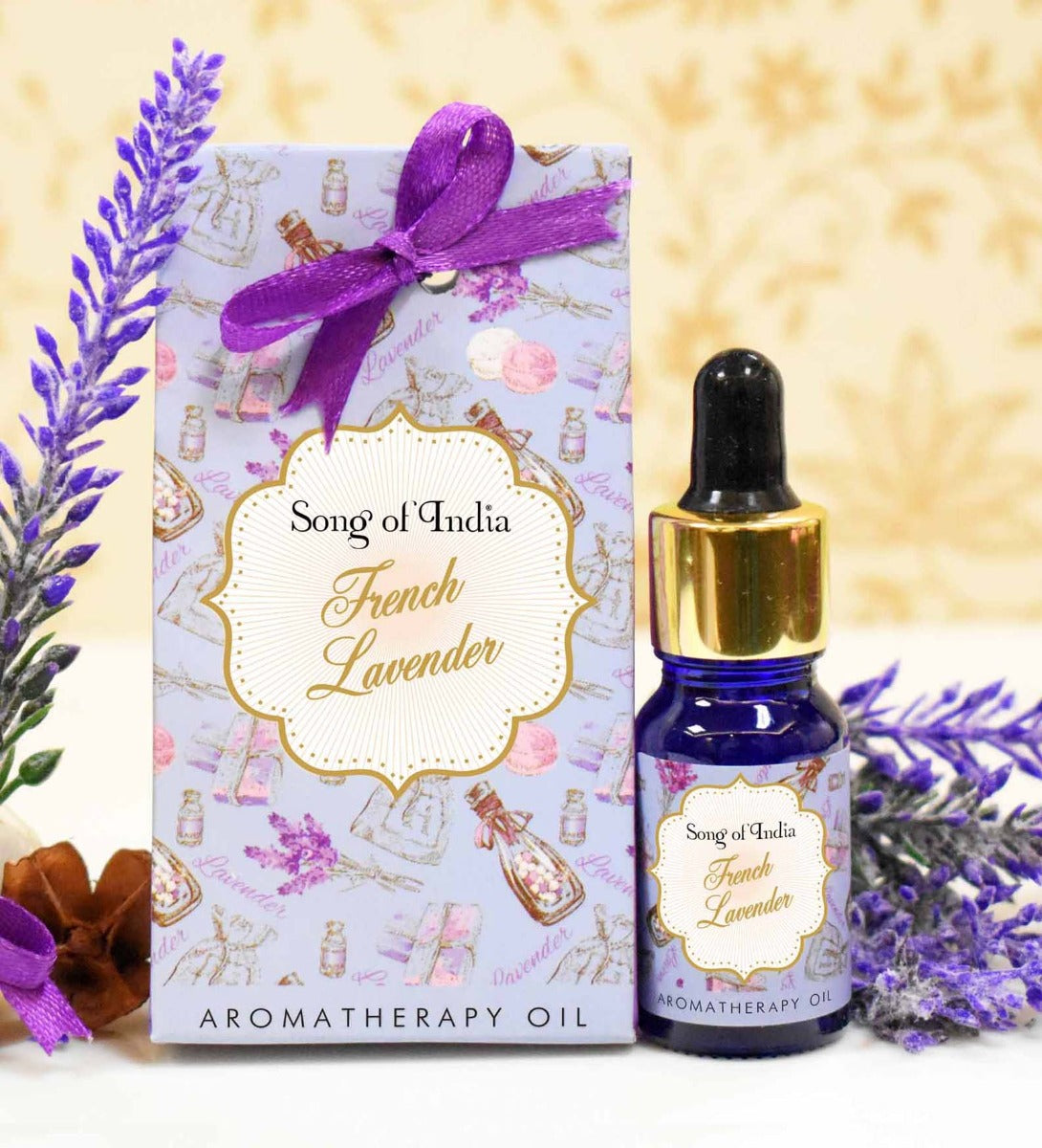 French Lavender Aromatherapy Oil by Song of India — primary fragrance oil bottle image