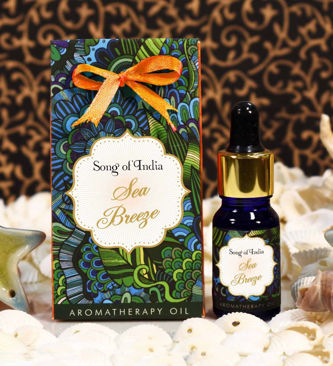 Sea Breeze Aromatherapy Oil by Song of India — primary fragrance oil bottle image