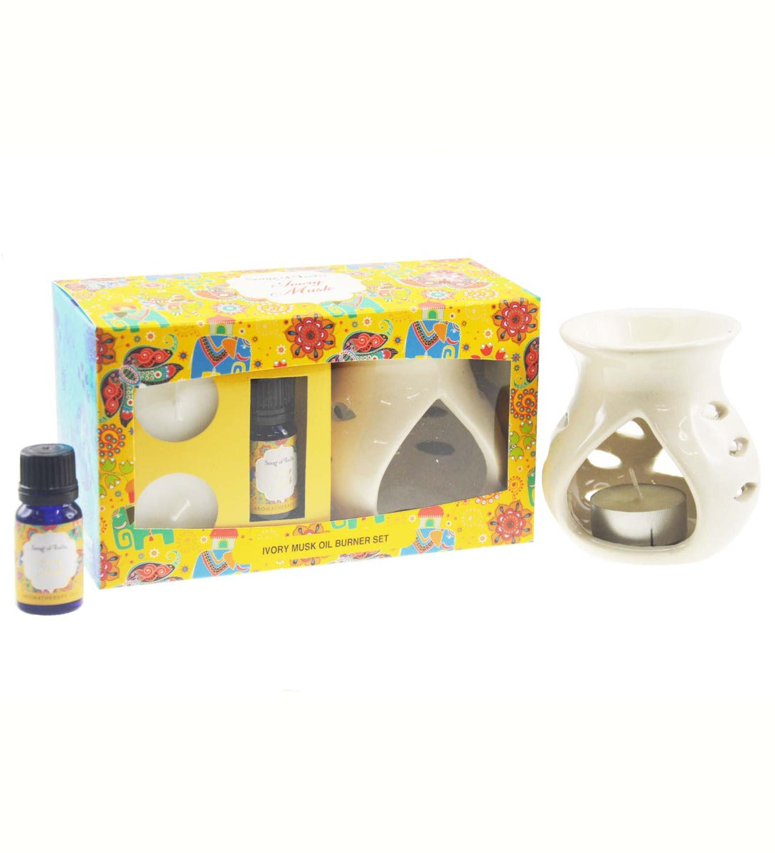 Ivory Musk Aroma Burner Set by Song of India — primary gift set product image