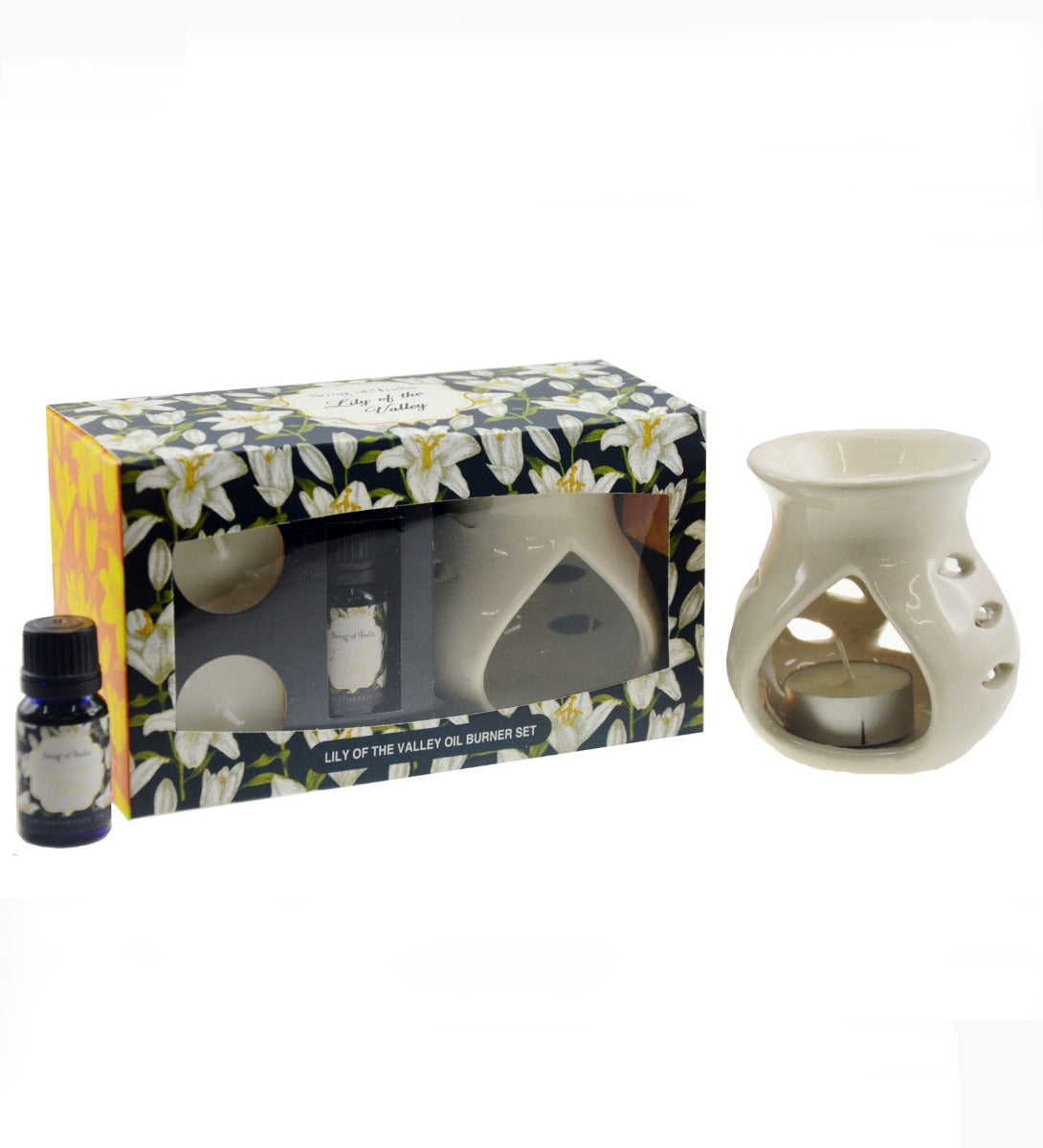 Lily of the Valley Aroma Burner Set by Song of India — primary gift set product image