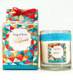Honeysuckle Soy Wax Candle by Song of India — soy wax candle jar and packaging detail