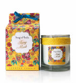 Ivory Musk Soy Wax Candle by Song of India — soy wax candle jar and packaging detail