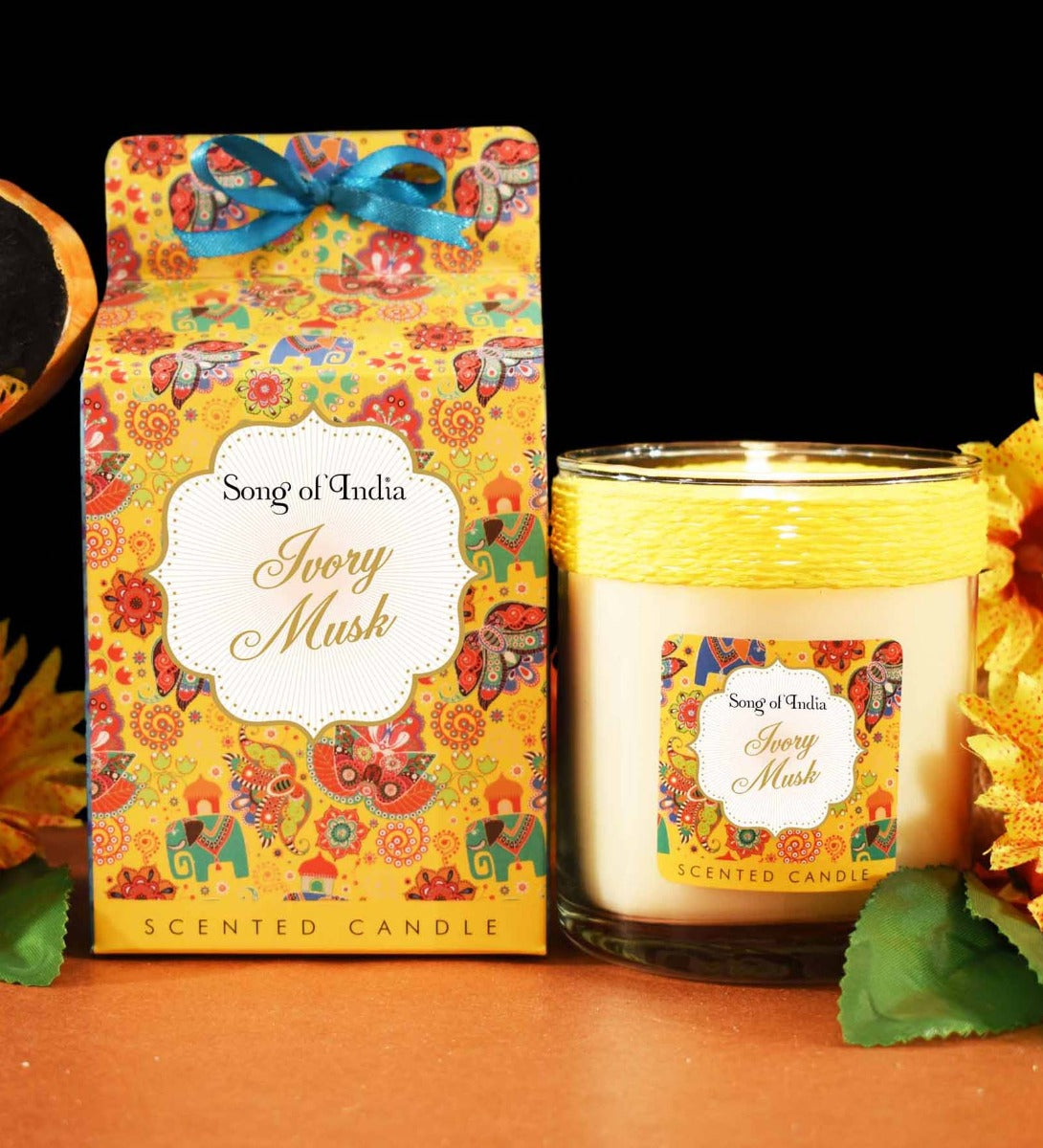 Ivory Musk Soy Wax Candle by Song of India — primary soy wax candle product image