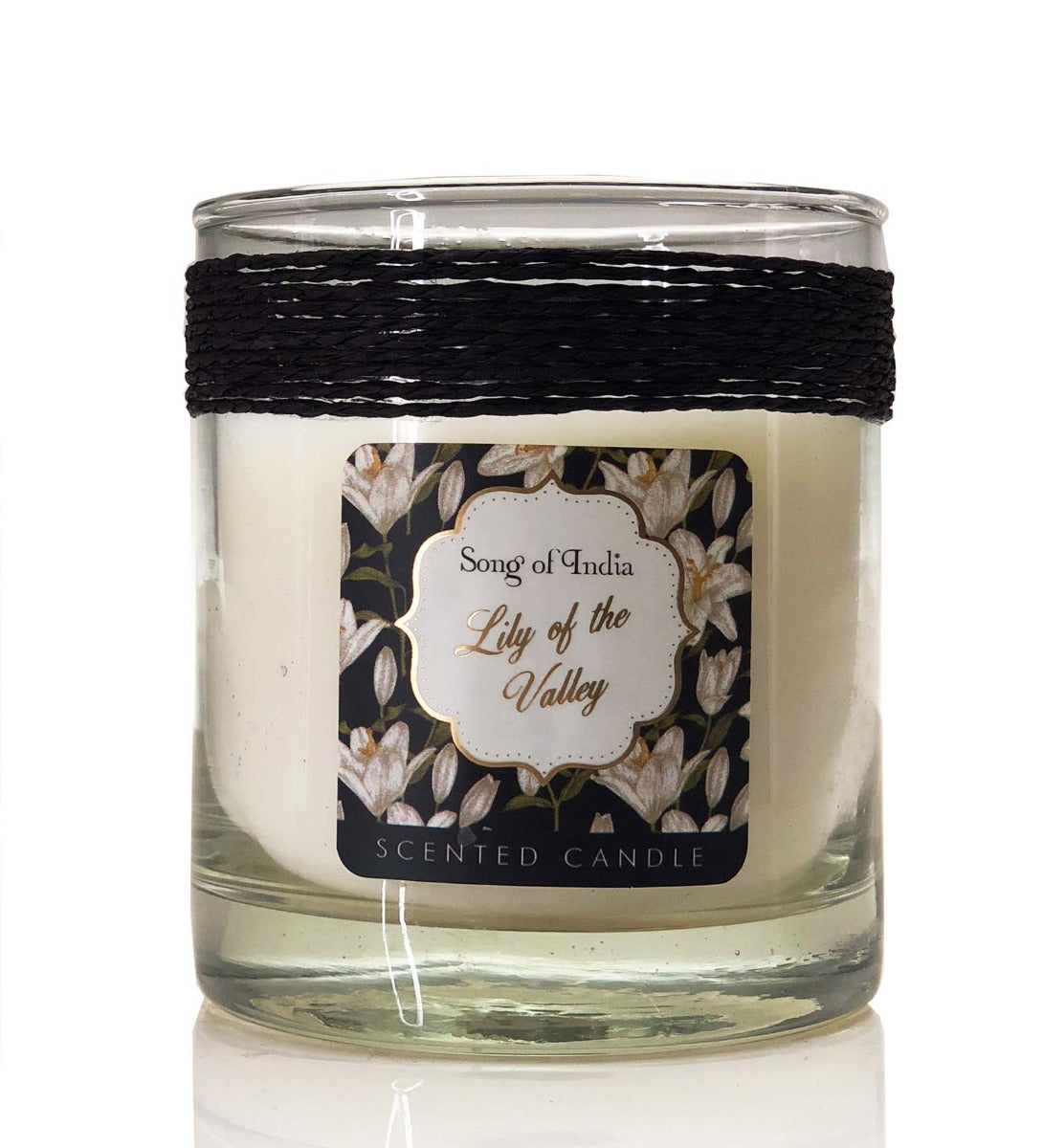 Lily of the Valley Soy Wax Candle by Song of India — lifestyle candle setting