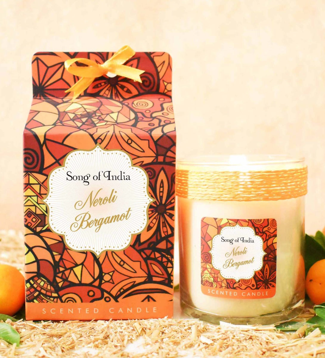 Neroli Bergamot Soy Wax Candle by Song of India — primary soy wax candle product image