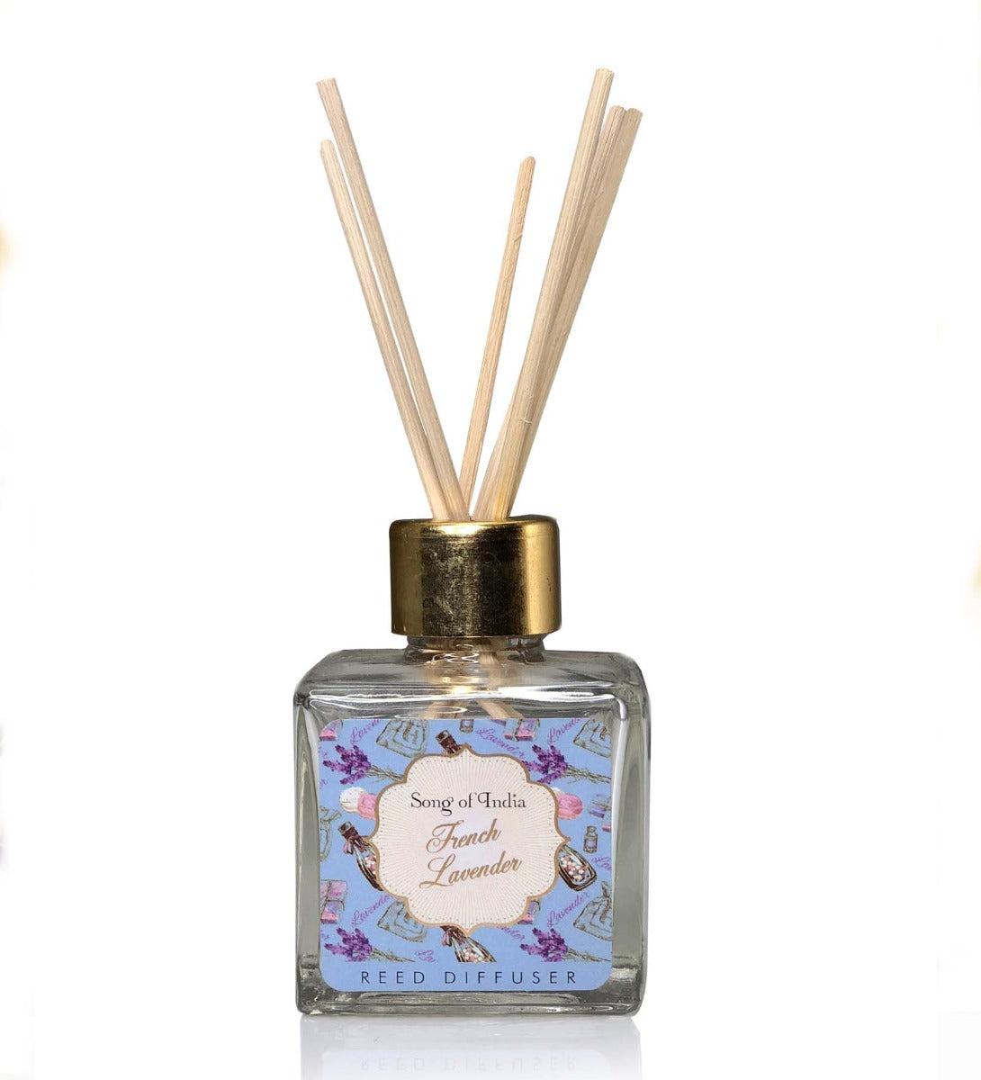 French Lavender Reed Diffuser by Song of India — home fragrance styling detail