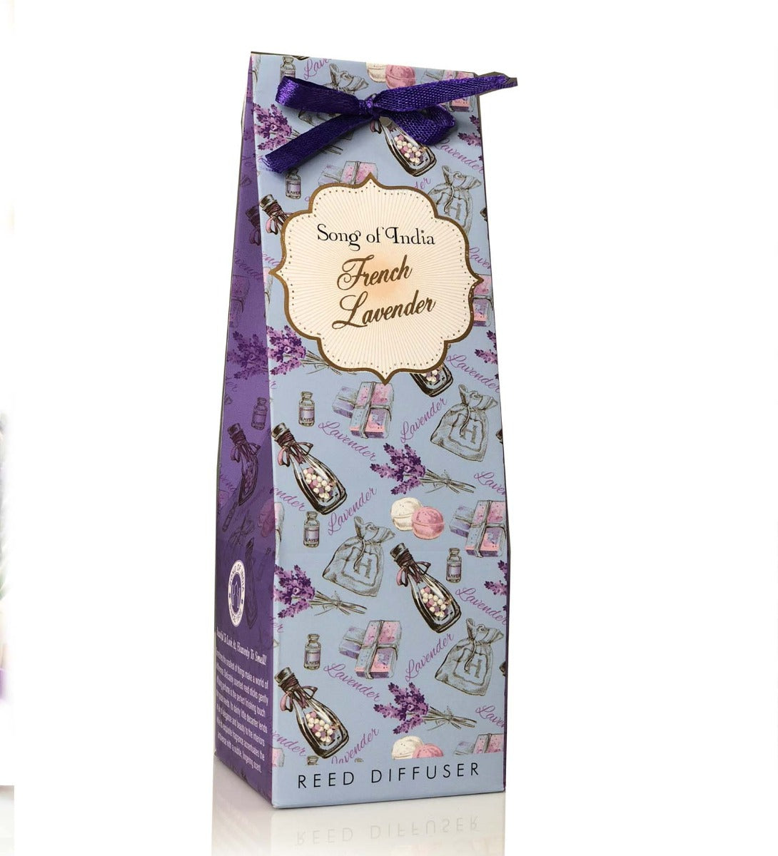 French Lavender Reed Diffuser by Song of India — home fragrance styling detail