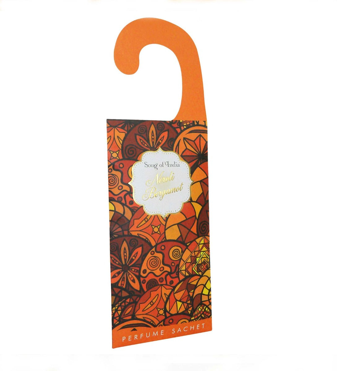 Neroli Bergamot Scented Sachet by Song of India — sachet packet and fragrance detail