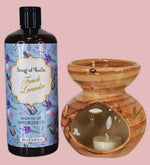French Lavender Vaporizer Oil by Song of India — oil bottle and packaging detail