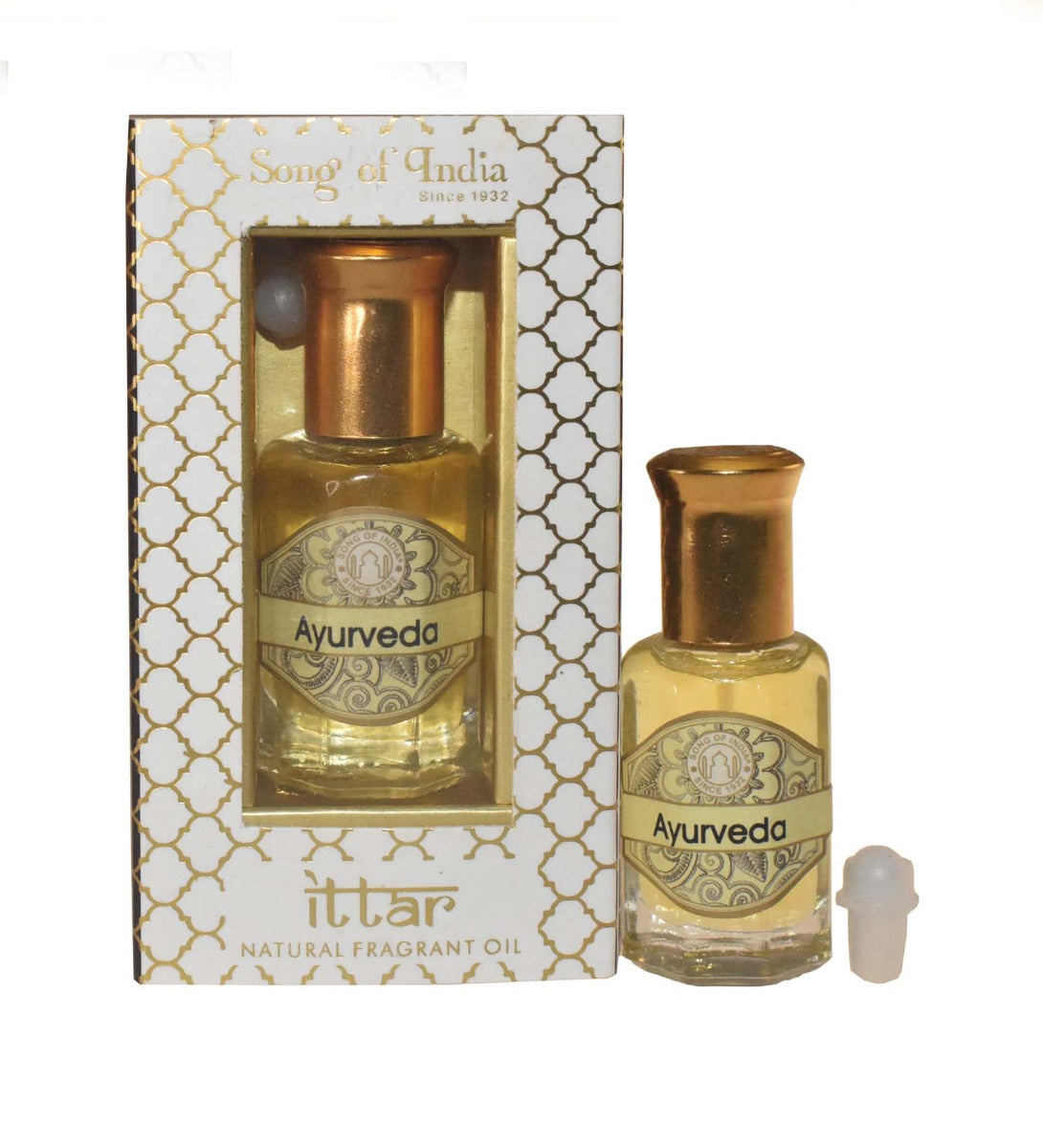 Ayurveda Attar Roll-On by Song of India — personal fragrance styling detail