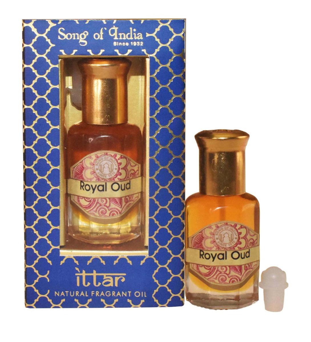 Royal Oud Ittar Roll-On by Song of India — personal fragrance styling detail