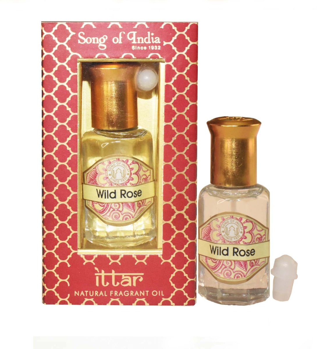 Wild Rose Attar Roll-On by Song of India — personal fragrance styling detail