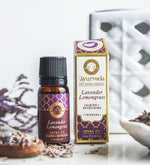 Lavender Lemongrass Ayurveda Aroma Oil by Song of India — primary fragrance oil bottle image