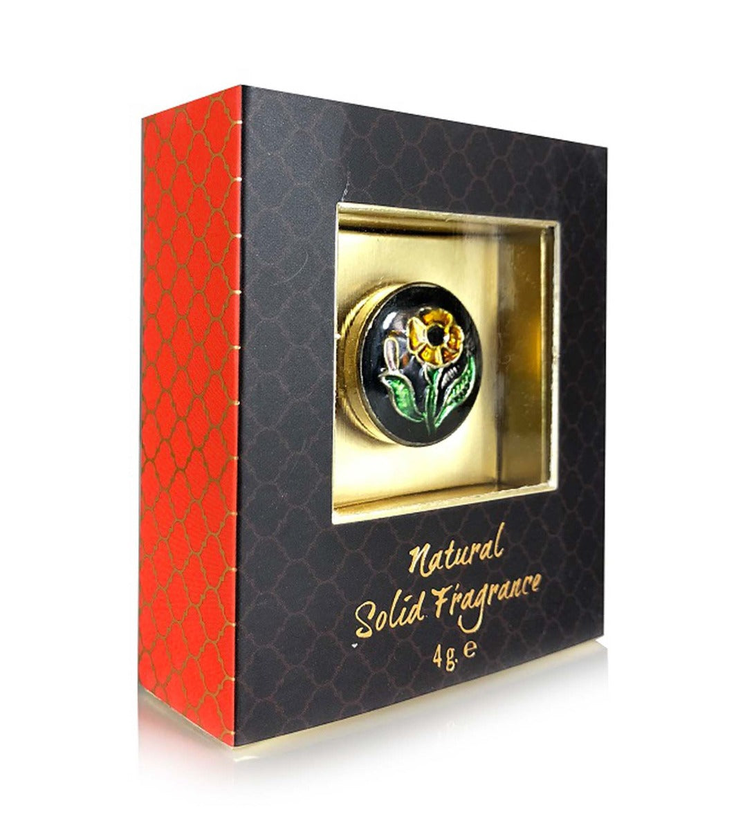 Royal Oud Solid Perfume Brass Jar by Song of India — applicator or jar detail