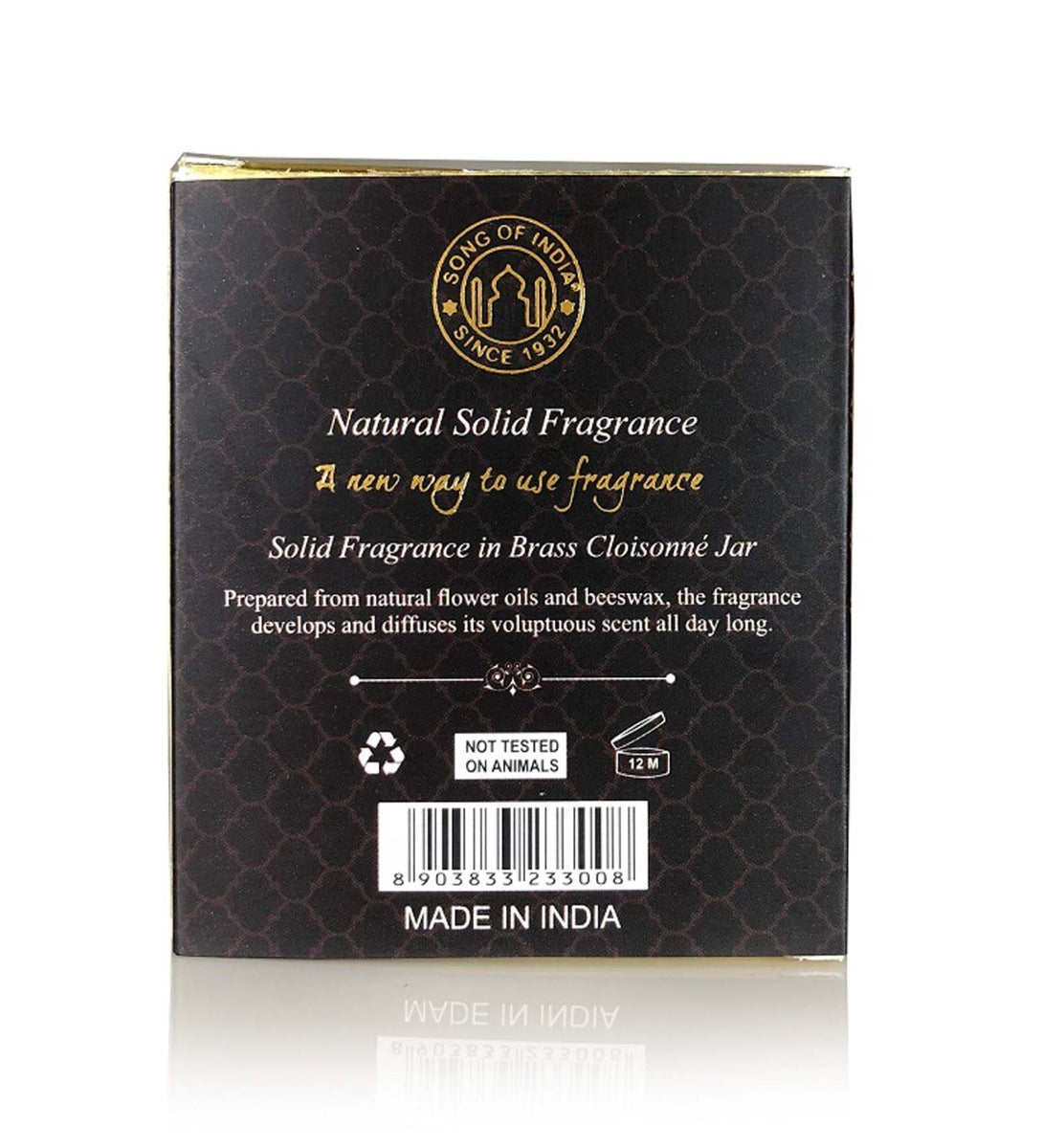 Patchouli Noir Solid Perfume by Song of India — personal fragrance styling detail
