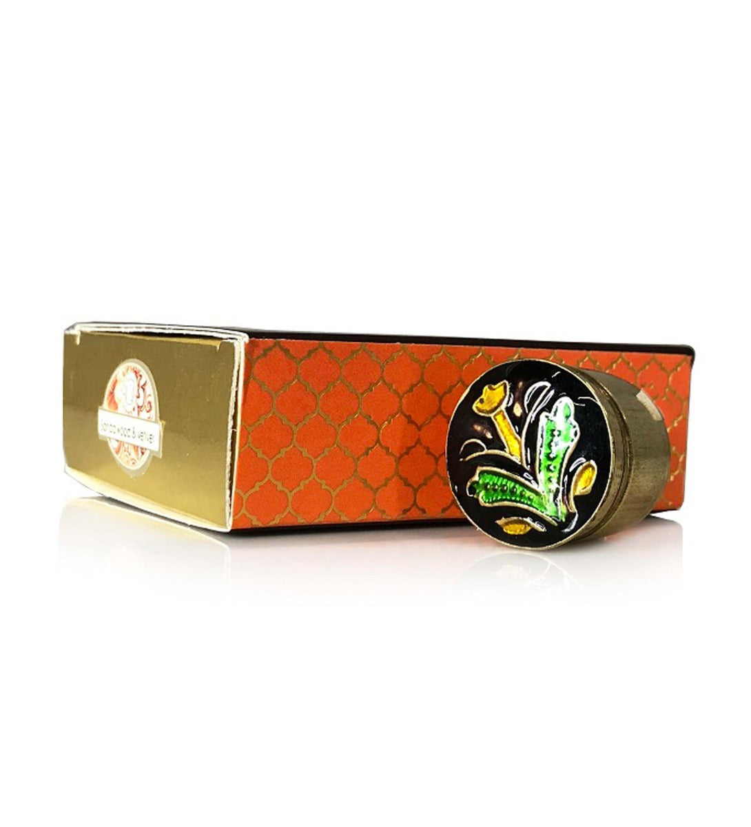 Sandalwood & Vetiver Solid Perfume by Song of India — perfume bottle and packaging detail