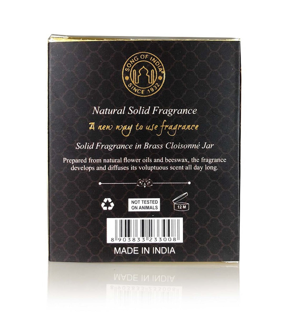 Sandalwood & Vetiver Solid Perfume by Song of India — personal fragrance styling detail