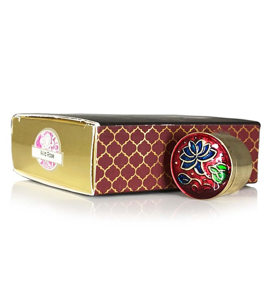 Wild Rose Solid Perfume by Song of India — perfume bottle and packaging detail